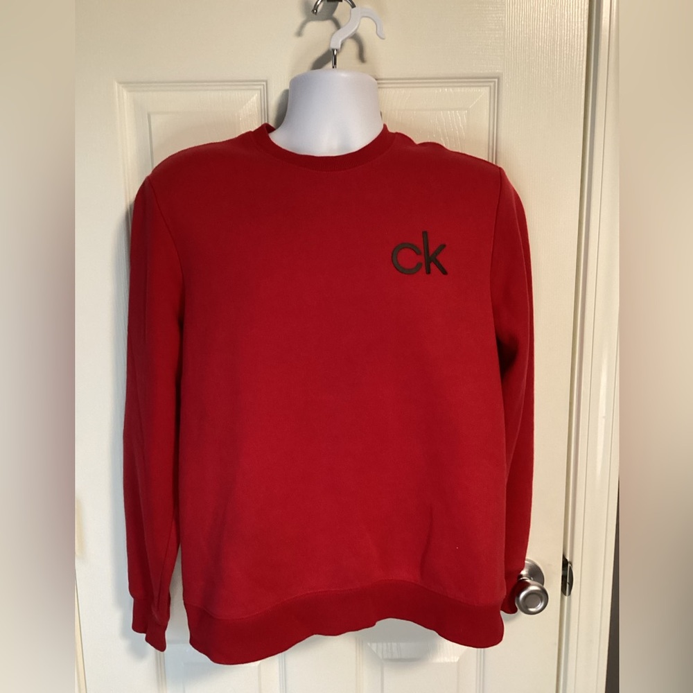 Calvin Klein Bold Red Crewneck Sweater